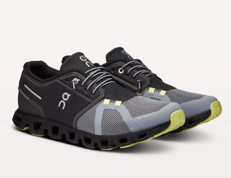 On Running Men's Cloud 5 Shoes in Magnet/Fossil-1